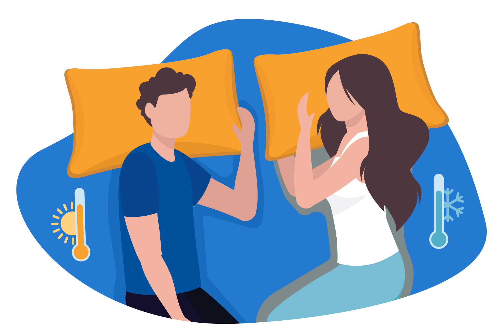 gestion de la temperature dormir en couple